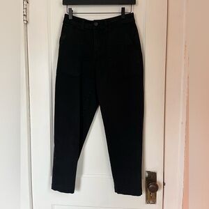 Women’s Black Canvas Trousers